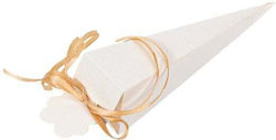 Papier Reistrichter Set/12 15cm Weiß