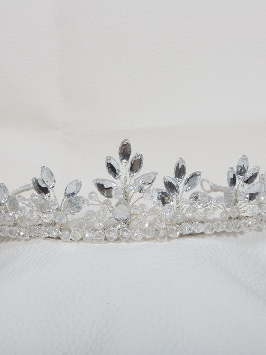 Handgemachte Brauttiara Tiaras K465 Sil-k465