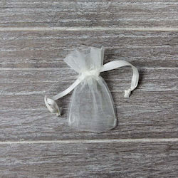 Organza Rice Bag Set/10 5x7.6cm Ecru