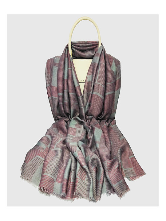 Brims and Trims Damen Schal Burgundisch