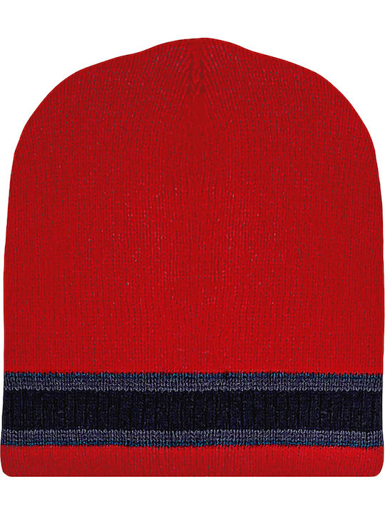 Beanie Beanie Knitted in Red color