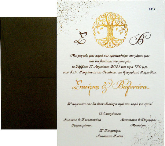 Invitație De Nuntă Tree Life Aaf8119