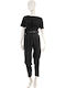Damen Bluse Langärmelig Black
