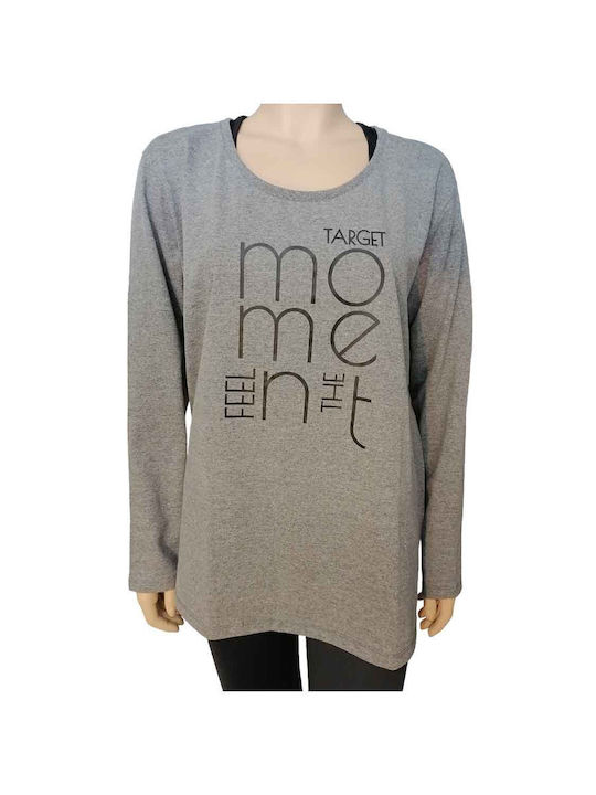Target Damen Bluse Baumwolle Langärmelig DARK M...