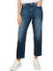 Alex M High Waist Women's Jean Trousers in Mom Fit