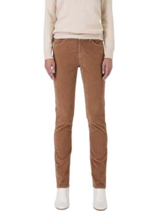 Damen Stoff Hose Camel
