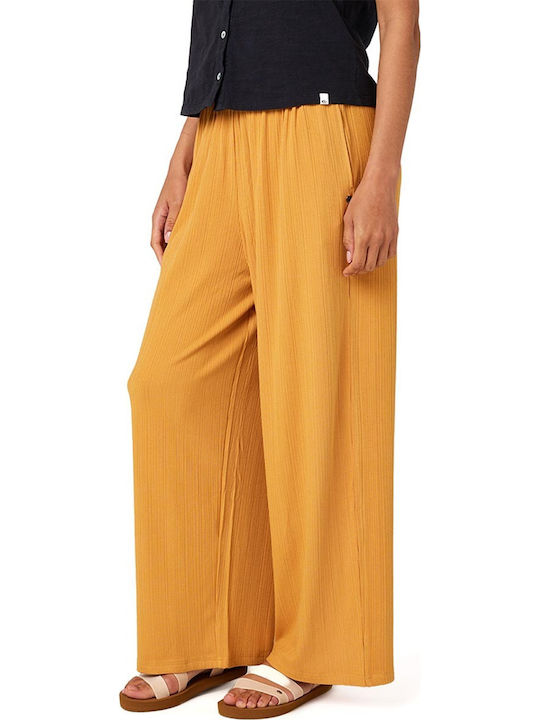 Dama Tesatura Pantaloni Galben
