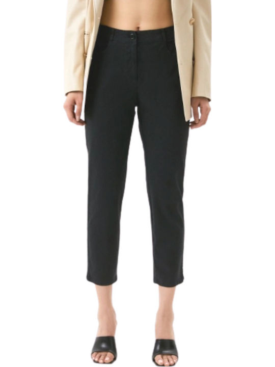 Women's Fabric Trousers Navy