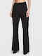 Women's Fabric Trousers Black
