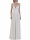 Summer Maxi Dress for Wedding and Christening White