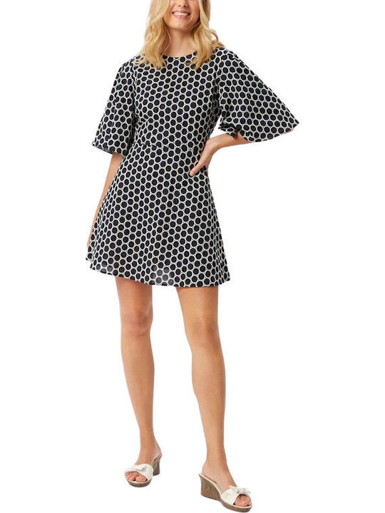 Sommer Mini Damenkleid Schwarz ELE12190_Schwarz