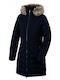 Κοντό Γυναικείο Puffer Μπουφάν για Χειμώνα Black