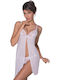 Leilieve Sommer Satin,σατεν Babydoll White.