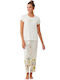 Penye Mood Sommer Damen Pyjama-Set White
