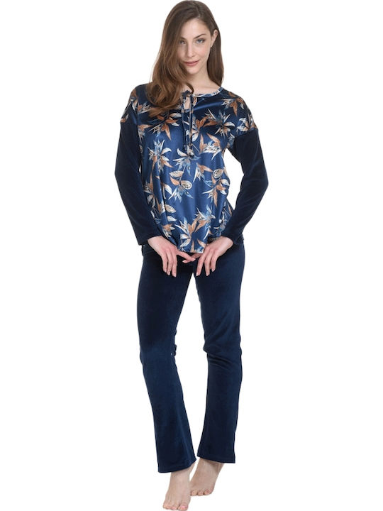 Zen Intimates Winter Women's Pyjama Set Blue