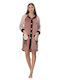 Fawn Fawn Damen Schlafanzug & Pyjamas für Damen Winter Robe in Rosa