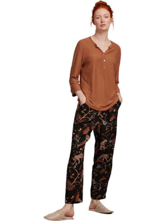 Penye Mood Set Pijamale pentru Femei Black