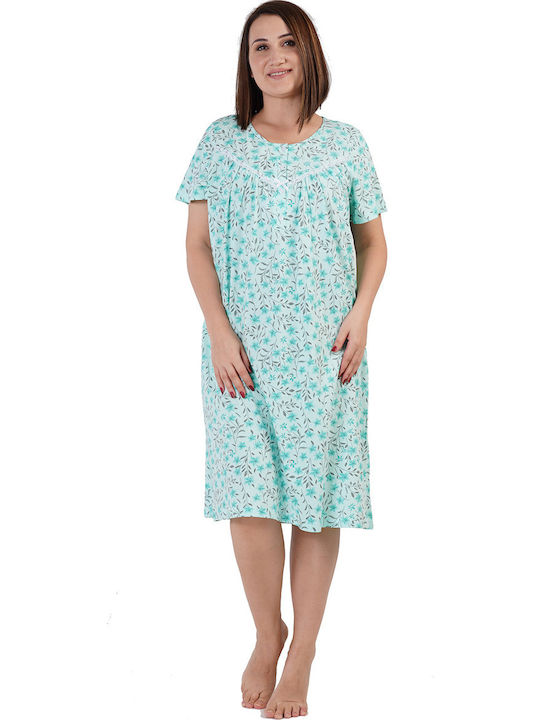 Vienetta Secret Summer Women's Nightdress Bay Leaf Mint