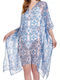 Platinum Fashion Women's Maxi Caftan Beachwear Blue