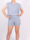 Fashioncore Feminin Top de Plajă Sky Blue
