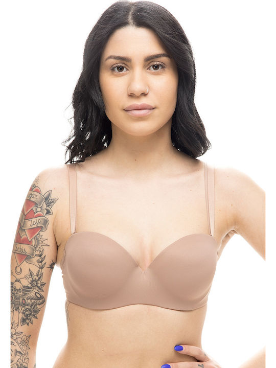 Women's Push Up Bra Underwire Leather