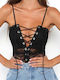 Sensual Lingerie Bodysuit Lace Corset Design 888 Black One Size