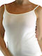 Cu Bretele Bumbac White Tricou pentru femei