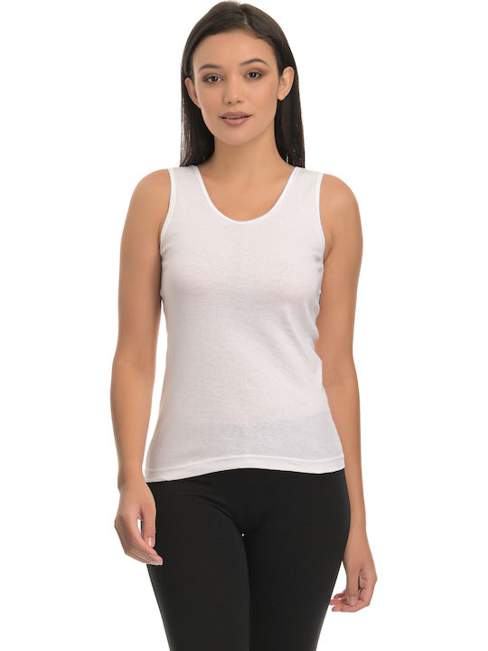 Di-Kei Baumwolle Damen T-Shirts White 2Pack