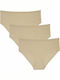 Βαμβακερά Femei Șir de caractere 3Pack Beige