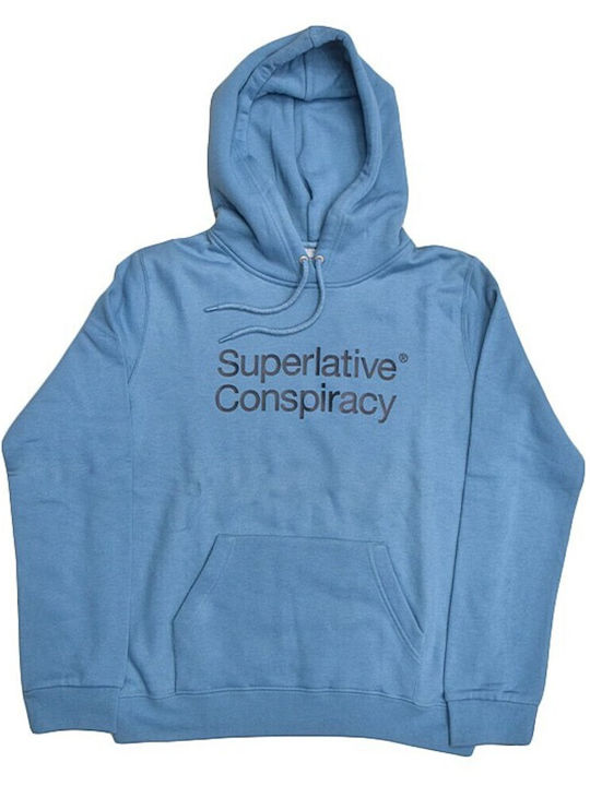 Wesc Sweatshirt Adriatic Blue with Hood