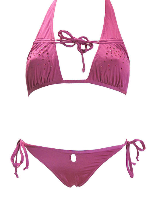 Set Bikini Τριγωνάκι Φούξια