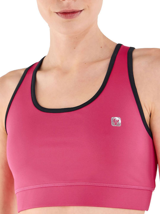 Breathable Women's Sports Bra without Padding Pink