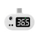 Avizar Portable Usb-c Infrared Thermometer Digital Led Display White