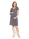Angel's Secret Nightgown Maternity & Nursing Anthracite