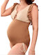 Maternity Swimwear Brown