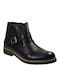 Leder Schwarz Herrenstiefel