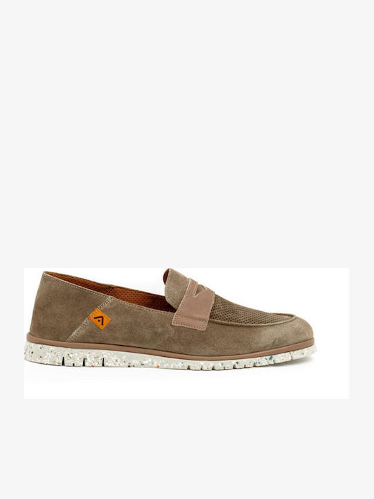 Leder Herren Mokassins in Braun Farbe