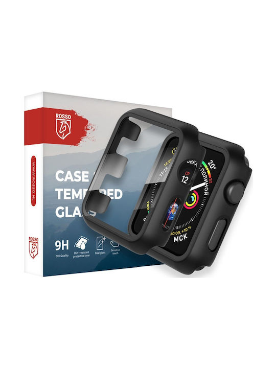 Rosso Plastikhülle in Schwarz Farbe für Apple Watch 10 42 mm Rosso Plastikhülle in Schwarz Farbe für Apple Watch 10 42 mm