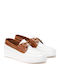 Men's Leather Boat Shoes White