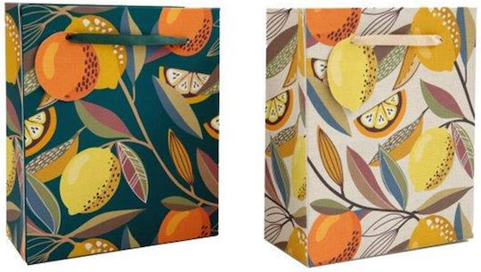 Atmosphera Citrus Zest Χάρτινη Τσάντα για Δώρο Κίτρινη 19x23εκ.