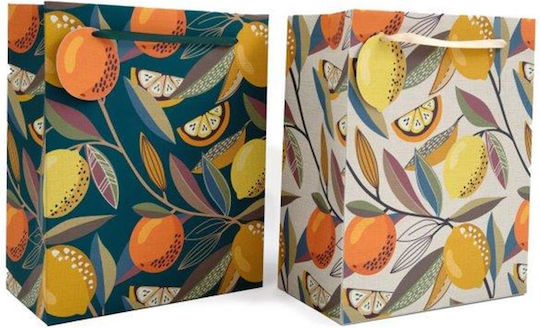 Atmosphera Citrus Zest Χάρτινη Τσάντα για Δώρο Κίτρινη 26x33εκ.