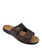 Leder Herren Hausschuhe Braun
