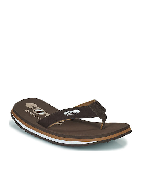 Herren Flip Flops Braun
