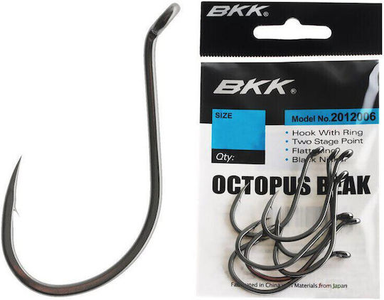 Αγκίστρια Bkk Octopus Beak Black 8/0 7 Τεμάχια