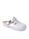 Leon Damen Anatomisch Clogs Weiß