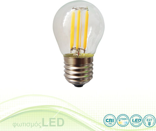 SoleLuce LED Bulb 6W for Socket E27 and Shape G45 Warm White