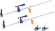 Vevor Bar Clamps Woodworking 2-Pieces 91.4cm Opening Lockable F Clamp Cast Iron