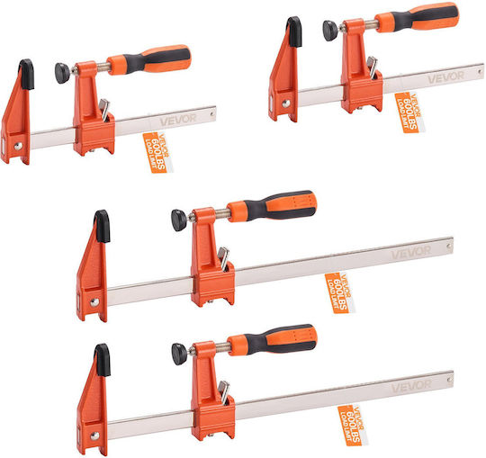 Vevor Bar Clamps Woodworking 2-Pack 15.24cm 2-Pack 30.48cm Lockable F Clamp