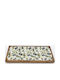 Atmosphera Mango Enamel Διακοσμητική Πιατέλα Καφέ 40x19εκ.