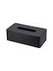 Eurocasa Polyresin Tissue Holder Magnetic Opening 26x13.5x8.3cm Black 6721
